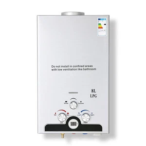 CO-Z 8L LPG Propane Gas Hot Water Heater Instant Tankless Boiler w LED Display - Picture 1 of 10