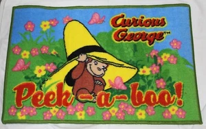 Fun Rugs Curious George Carpet Accent Mat Rug 29"x19" - Peek a Boo Made in Egypt - Picture 1 of 11