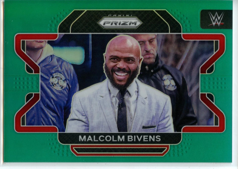 2022 Panini Prizm WWE Wrestling TEAL Parallel #85 Malcolm Bivens - NXT #37/49 - Image 1 of 2