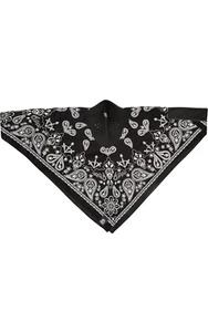 ZAN Neodanna - Black Paisley Bandanna - Picture 1 of 3