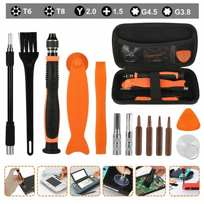 14pcs Screwdriver Repair Full Tools Kit Set for Nintendo Switch Wii N64 SNES NGC - Image 1 of 4