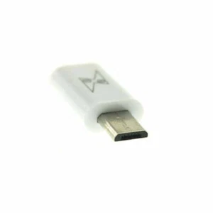 USB 3.1 Adapter Type C Socket to 2.0 Micro B Plug Cable in White - Picture 1 of 4