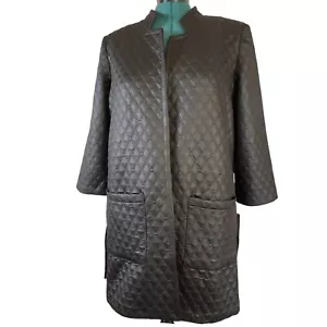 NYCC Women's Long Sleeve Black Open Front Collared Kimono Jacket Cardigan XL - Picture 1 of 7