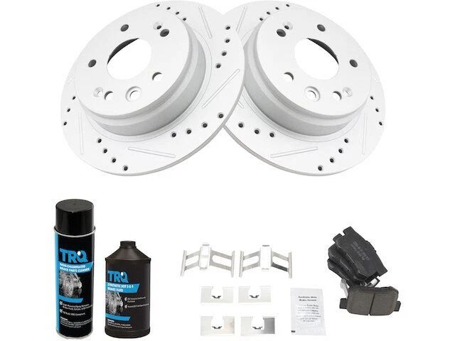 Kit de pastillas de freno trasero y rotor TRQ 53FZ15D para Acura TL 1999-2003 Foto 1 de 1