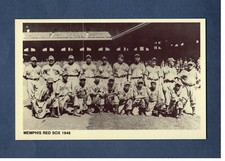 1946 MEMPHIS RED SOX TEAM Negro League | 1991 Retort sepia postcard #90 A