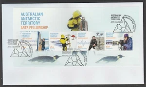 Australian ANTARCTIC 2021 ARTs FELLOWSHIP Minisheet of 4 stamps on FDC - Bild 1 von 1