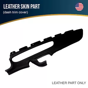 Fits 2012-2014 Dash Trim Cover Leather Chevrolet Camaro Black - Foto 1 di 4