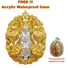 Pendentif amulette Bouddha Accomplissant Miracles Pendentif Thaïlandais Étui Imperméable