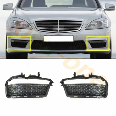 ✨Parachoques delantero para Mercedes-Benz S63AMG S65AMG 2010-13 luz antiniebla marco malla 2 piezas Foto 1 de 4