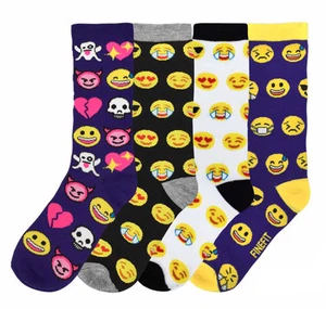 Emoticon Happy Face Damensocken - 4 Paar Sortiment - Bild 1 von 1
