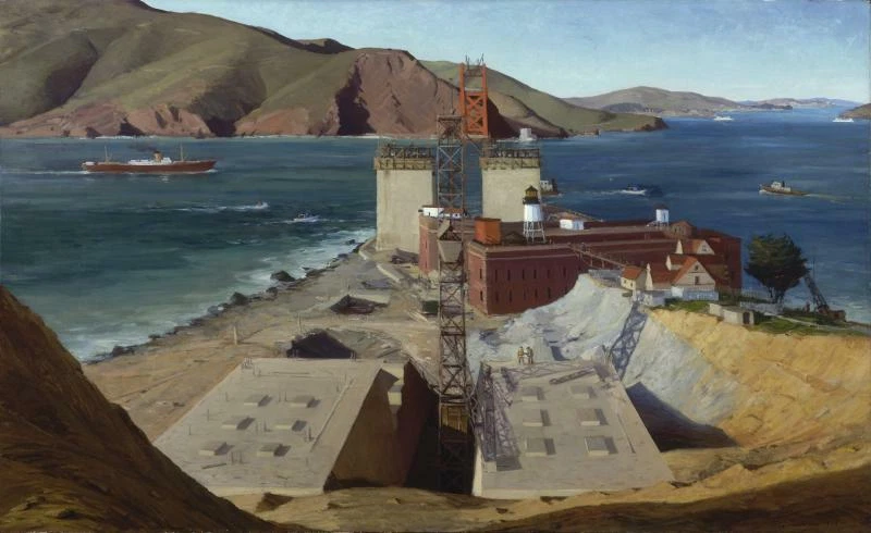 GOLDEN GATE BRIDGE : Ray Strong : 1934 : Archival Quality Art Print - Image 1 of 1