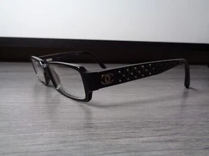 Chanel 3193 c.501 Schwarz Silber Brille Brillengestell 52-16 135 Italy Designer Damen - Bild 1 von 12