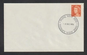 Australia 1970 Cover PAPAL VISIT SYDNEY NSW P/M Tied 6c Orange QEII Unaddressed - Picture 1 of 2