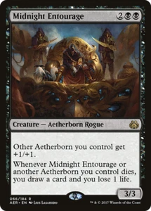 MIDNIGHT ENTOURAGE ~mtg NM-M Aether Revolt Rare x4 - Picture 1 of 1