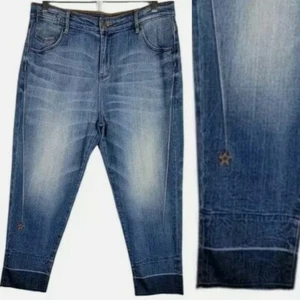 Sass & Bide High Rise Seamed Crop Jean Two Tone Raw Hem SZ 31 - Picture 1 of 12