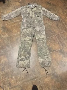 Vintage Liberty Realtree Coveralls Overalls Camo Mens Large Made In USA 80s - Picture 1 of 11