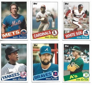1985 Topps Traded Baseball Complete Set 1-132-Coleman/Guillen RC - Picture 1 of 3