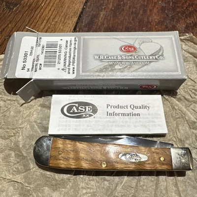CASE XX траппер карманный нож натуральный кудрявый новый - Изображение 1 из 4