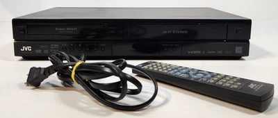 JVC DR-MV150B VHS/DVD Combo - DVD Recorder w/Remote - FOR PARTS - Image 1 of 4