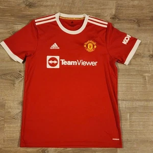 Adidas Manchester United Heimtrikot Rot Weiß Authentic Herren Large - Bild 1 von 9