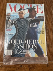 MAG: Vogue-August 2016-Gigi Hadid-Ashton Eaton-Music-TV-Fashion-Beauty. New - Picture 1 of 9