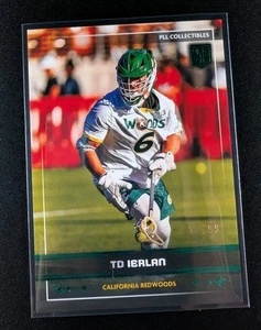 TD Ierlan 2025 Premier Lacrosse League Fieldside PLL #42 Green Foil # /99 - Picture 1 of 2