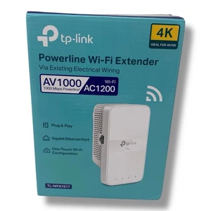 TP-Link Powerline Wi-Fi Extender AV1000 / AC1200 Ethernet Adapter Plug and Play - Picture 1 of 11