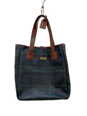 POLO RALPH LAUREN сумка с короткими ручками ПВХ GRN чек - Изображение 1 из 4