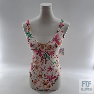 Roxy Printed Beach L Classics - Badeanzug für Frauen Weiß - Bild 1 von 4