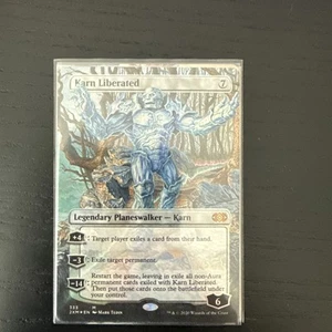 1x MTG Karn Liberated (Borderless, Foil) - Double Masters (2XM) #333 - Magic - Picture 1 of 1
