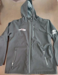 Chaqueta con capucha negra Joe Gibbs Racing Toyota para hombre M NASCAR Truex Hamlin Bell - Imagen 1 de 12