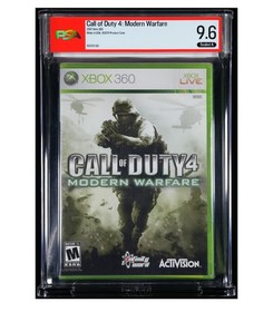 GRADED Call of Duty 4: Modern Warfare &bull; PSA 9.6 A &bull; 1st Print &bull;  Xbox 360