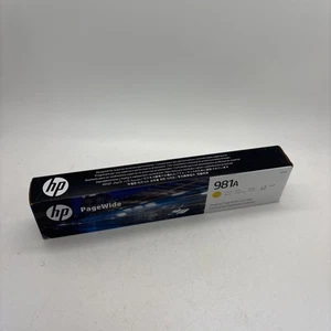 HP J3M70A Genuine Ink Cartridge HP 981A Yellow Ink in Box Mar 2024 Exp. - Imagen 1 de 5