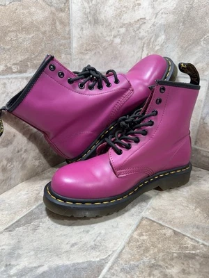 Doc Martin светло-фиолетовые ботинки размер 8, коренастый, мятежный, подержанные - Изображение 1 из 4