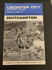 1970 Leicester City V Southampton Football/soccer Programme FA Cup - Picture 1 of 3