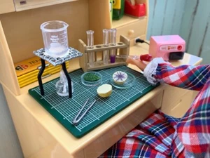 Barbie Taglia Re-ment Scuola Elementare Bambino Chimica Set - Foto 1 di 5