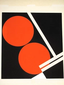 Walter Dexel - Farbserigraphie - signiert, nummeriert - Mappe 1968 Blatt 4 von 6 - Bild 1 von 4