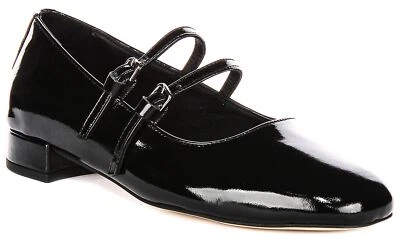 JUSTINREESS ENGLAND Bomba Estilo Mary Jane Zapatos Mujer Charol Negro GB 3-9 - Imagen 1 de 4