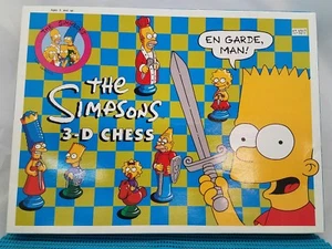 The Simpsons 3-D Chess Set 1991 Complete Set  - Picture 1 of 5