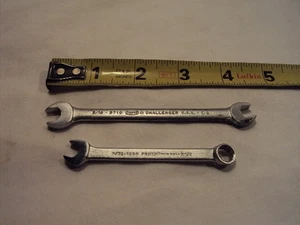 NEU ALTER LAGER 2ER SET VINTAGE PROTO OFFENES ENDE KOMBINATIONSSCHLÜSSEL 1/4 5/16 9/32 - Bild 1 von 1
