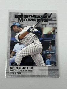 2017 TOPPS BASEBALL UPDATE MEMORABLE MOMENTS DEREK JETER MM-24 NEW YORK YANKEES - Picture 1 of 2