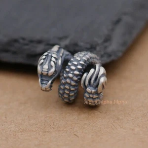 Dije de agujero grande espaciador cuentas dragón retro plata de ley 925 para pulsera A5418 - Imagen 1 de 6