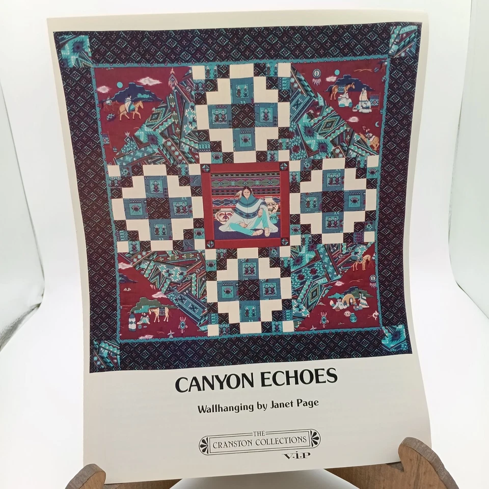 Vintage Cranston Quilt Patterns, Canyon Echoes Southwest Native Wall Hanging - Image 1 of 1
