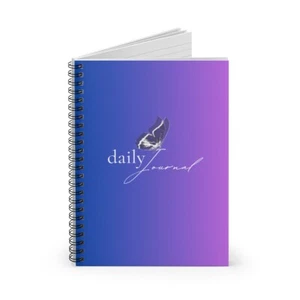 Butterfly Spiral Notebook - Ruled Line - Picture 1 of 6