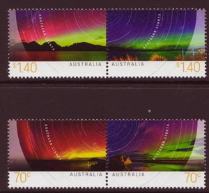 AUSTRALIA 2014  SOUTHERN LIGHTS SET OF 4 IN PAIRS, UNMOUNTED MINT, MNH - Picture 1 of 1
