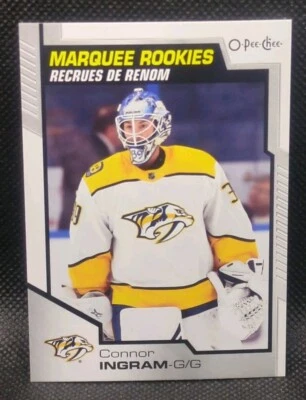 Connor Ingram 2020-21 UD OPC Update Marquee Rookies RC #640 Nashville Predators - Image 1 of 2