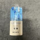 Sony Mdr-Ex15ap Stereo Headphones Earbuds Blue W/Noise Isolation & Microphone
