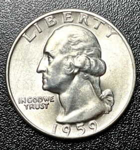1959 25C Washington Quarter Brilliant Uncirculated - Picture 1 of 4