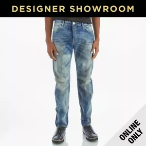 Armani Jeans Men's Button-Fly Skinny Moto Jeans - Picture 1 of 4