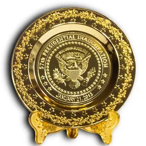 BARACK OBAMA 57TH PRESIDENTIAL INAUGURATION PLATE 4.5 Inches - Picture 1 of 7